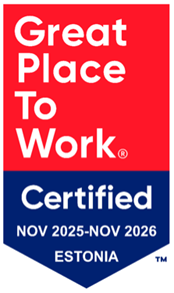 Great Place to Work Certified badge, Estonia 2025-2026